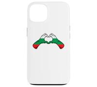 Custodia per iPhone 13 Bulgaria Flag Bulgarian Heart