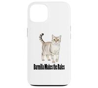 Custodia per iPhone 13 Burmilla Cat rende le regole divertente Pet Design