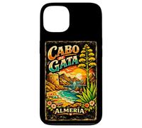 Custodia per iPhone 13 Cabo de Gata Spagna, Design Vintage Costa Mediterranea