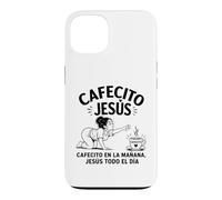 Custodia per iPhone 13 Cafecito en la Mañana Jesús Todo el Día Latina