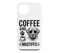 Custodia per iPhone 13 Caffè E Mastini Divertente Mastino