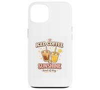 Custodia per iPhone 13 Caffè freddo e sole Tipo di giorno Caffè per clima caldo