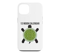 Custodia per iPhone 13 Calendario lunare con 13 tartarughe lunari e conchiglie