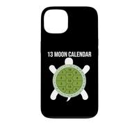 Custodia per iPhone 13 Calendario lunare con 13 tartarughe lunari e conchiglie