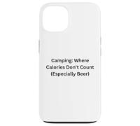 Custodia per iPhone 13 Campeggio dove le calorie non contano per divertimento all'aperto