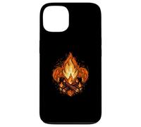 Custodia per iPhone 13 Campfire Fleur-De-Lis Abstract Scouting Logo Art