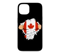 Custodia per iPhone 13 Canadian Superhero Canada Flag Patriot Gift