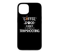 Custodia per iPhone 13 Cani da caffè e traptiro | Skeet Trap Clay Shooting
