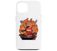 Custodia per iPhone 13 Capybara Cooking Grill BBQ Funny Gift Capybara