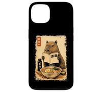 Custodia per iPhone 13 Carino Capybara Ramen giapponese Kanji Edo Pittura