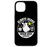 Custodia per iPhone 13 Carino Ghost Dispatcher Halloween Always Heard But Never Seen