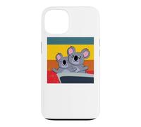 Custodia per iPhone 13 carino koala in posa innamorata San Valentino