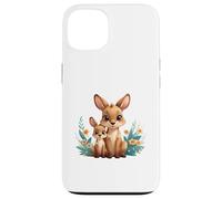 Custodia per iPhone 13 Carino Madre Canguro E Joey Animale Illustrazione