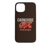 Custodia per iPhone 13 Carnivore No Tofu Bistecca Manzo Amante della Carne Grill BBQ Keto Dieta