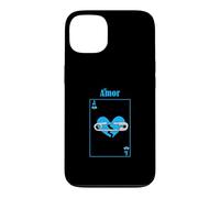Custodia per iPhone 13 Carta d'amore perso di colore blu Grafica blu
