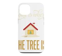 Custodia per iPhone 13 Casa è dove l'albero è Natale