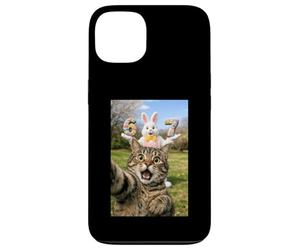 Custodia per iPhone 13 Cat Selfie Six Seven Easter Day Bunny 67 Meme Rabbit Kids