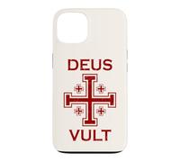 Custodia per iPhone 13 Cavalieri Templari Gerusalemme Croce Deus Vult Emblema
