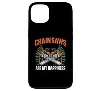 Custodia per iPhone 13 Chainsaws Are My Happiness - Funny Father's Day Woodworker