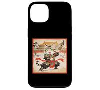 Custodia per iPhone 13 Chibi asiatico cinese guerriero gatto - Meow Kung Fu Vintage Art