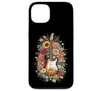 Custodia per iPhone 13 Chitarra Love Floral Botanical Cottagecore Flowers Chitarrista