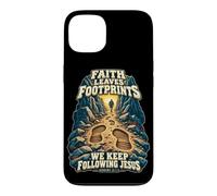 Custodia per iPhone 13 Christian Mountain Trail Ebrei 12:1-2 Impronte di fede