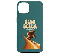 Custodia per iPhone 13 Ciao Bella Alpi 2026 Sci Stile Vintage Italia