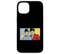 Custodia per iPhone 13 Classico Comico Duo Pop Art Retro Bombetta Cappello Illustrazione