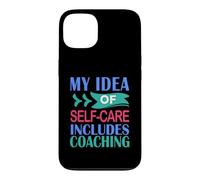 Custodia per iPhone 13 Coaching divertente La mia idea di cura di sé include il coaching