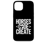 Custodia per iPhone 13 Codice cavalli Crea un amante del programmatore equestre