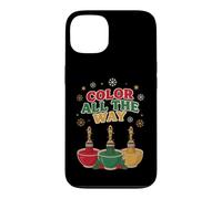 Custodia per iPhone 13 Colora tutto il modo divertente Natale pittore artista vacanza