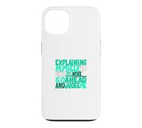 Custodia per iPhone 13 Colore acqua verde chiaro Go Ahead, Judge Me Teal Aqua Graphic