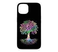 Custodia per iPhone 13 Colorful Life Is Really Good Vintage Unique Tree Art