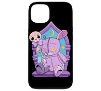 Custodia per iPhone 13 Coniglietto Voodoo Gotico Peluche Coniglio Celeste Magia Grafica