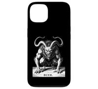 Custodia per iPhone 13 contorto, leone, demone, fantasia, illustrazione