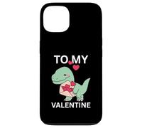 Custodia per iPhone 13 Cool Little Dino con Lover Letter Gift To My Valentine Day