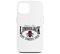 Custodia per iPhone 13 Cool Lumberjack Skull- Trust Me I’m a Lumberjack Cut Forest