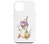 Custodia per iPhone 13 Cool T-Rex Party Dino Celebration Occhiali da sole
