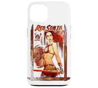 Custodia per iPhone 13 Copertina a fumetti Red Sonja Jenny Frison Warrior Sword Queen