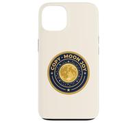 Custodia per iPhone 13 Copia Luna Gioia Retro Vintage Giallo Luna Piena Spazio Lunare 1