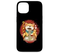 Custodia per iPhone 13 Corgi-Dog Mangiare Ciotola di Ramen Pho Noodle Soup Giappone Kawaii