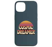 Custodia per iPhone 13 Cosmic Dreamer Retro Tramonto Logo Stile Vintage