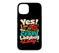 Custodia per iPhone 13 Crazy Ladybug Lady Gardener Insetto Umorismo