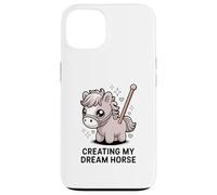 Custodia per iPhone 13 Creating My Dream Horse Kawaii - Pony pastello