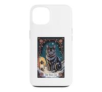 Custodia per iPhone 13 Creepma Vintage Folklore Yule Cat Tarocchi Carta Cottagecore