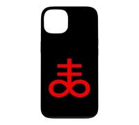 Custodia per iPhone 13 Croce Leviatano Zolfo Nero Simbolo Magia Occulta Satanica
