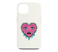 Custodia per iPhone 13 Crying Heart Tattoo - Traditional Old School Tattooed Inked