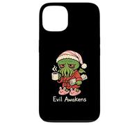 Custodia per iPhone 13 Cthulhu Morning Coffee Evil Awakens Divertente Carino Cosmic Horror