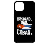 Custodia per iPhone 13 Cuba Flag Pride DNA Cuban Husband Dad Love Proud Fathers Day