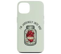Custodia per iPhone 13 Cuore In Jar Pun Carino Creepy Valentine Amore Estetica